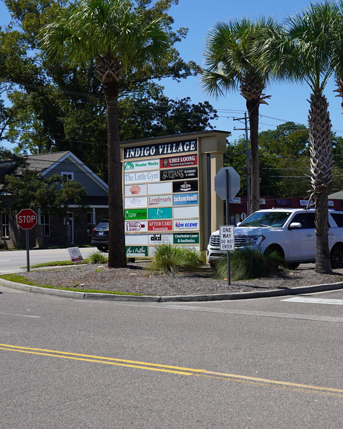 The Indigo Village tenant sign on Savannah Highway